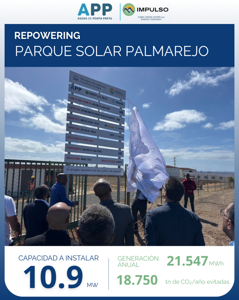 Repowering Palmarejo

Este proyecto contempla la modernización y ampliación de la infraestructura fotovoltaica existente. La intervención permitirá aumentar la capacidad instalada de 4 MW a 10 MW en el mismo terreno, con una generación estimada de 21.547 MWh anuales, evitando aproximadamente 18.750 toneladas de CO₂ al año.