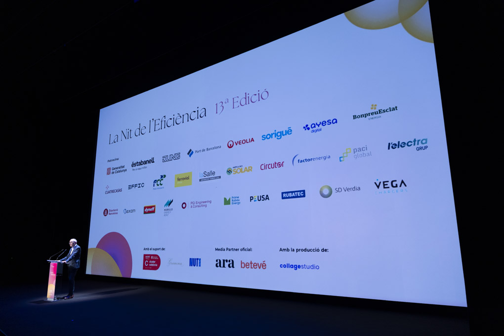 El apoyo de empresas y entidades a la Nit de l'Eficiència 2026, un espacio indiscutido en la transición energética de Cataluña.