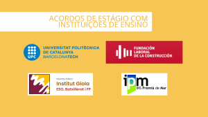 Acordos de estágio com instituições de ensino